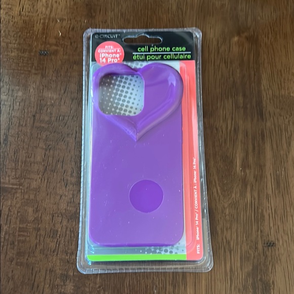 Purple Cell Phone Case for iPhone 14 Pro - Picture 1 of 2